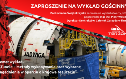 Wykład gościnny mgr inż. Piotra Walczaka z firmy TERGON w dniu 5 maja 2025 o godz. 15:30, bud. A, sala 103