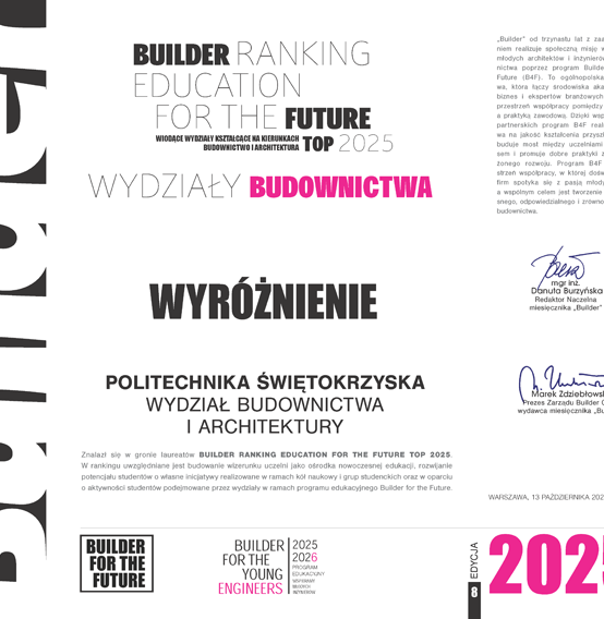 Certyfika dla Wydziału