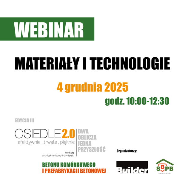 Webinar "Materiały i Technologie" odbędzie się 4 grudnia 2025.