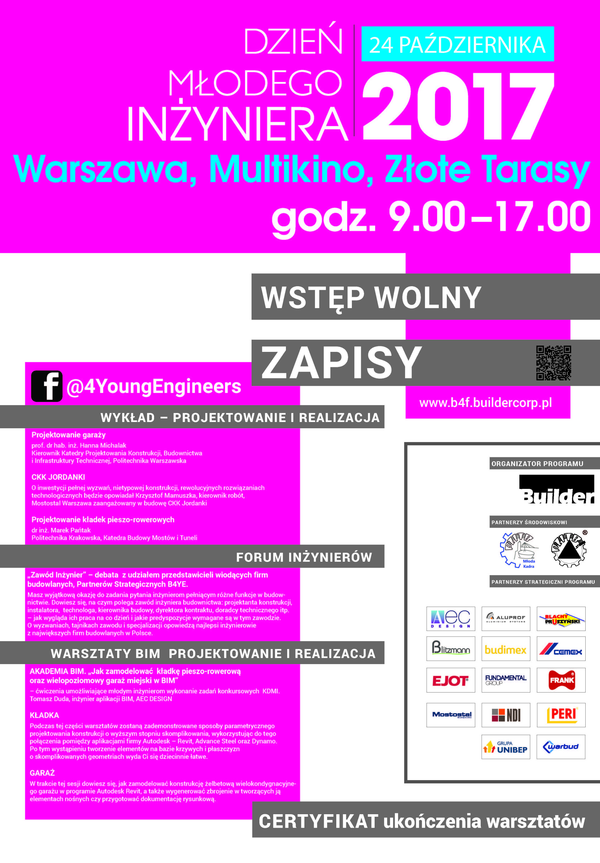 Dzień Młodego Inżyniera 24 października 2017 w Warszawie. Konferencja, warsztaty, debata.