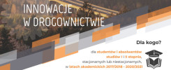 Konkurs "Innowacje w Drogownictwie" dla studentów i absolwentów. Termin zgłoszeń: 23 lipca.
