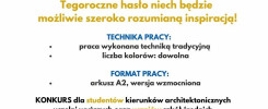 Konkurs architektoniczny "Szkice architektoniczne" dla uczniów i studentów. Termin zgłoszeń: 9 stycznia 2023.