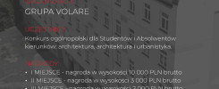 Konkurs architektoniczny "Długa 2.0" organizowany przez Grupę Volare. Nagrody pieniężne dla studentów i absolwentów.