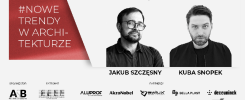 #Nowe Trendy w Architekturze, 24.05.2022 | 12:00 LIVE. Jakub Szczęsny i Kuba Snopek.