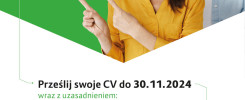 Rekrutacja na Ambasadora Pekabsu na uczelni. Zgłoszenia CV do 30.11.2024. QR kod do aplikacji.